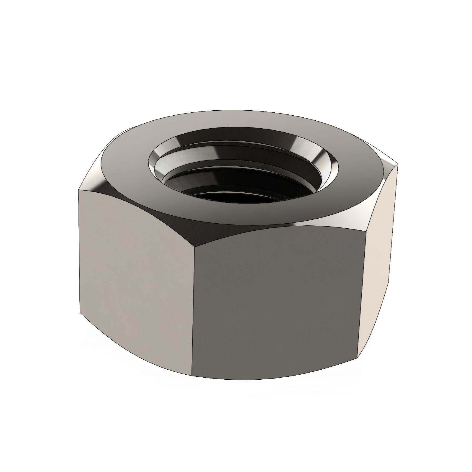 a finished hex nut