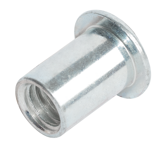 5/16-18 UNC (.030-.125" Grip) Flat Head Threaded Insert Smooth - Aluminum (250/box)