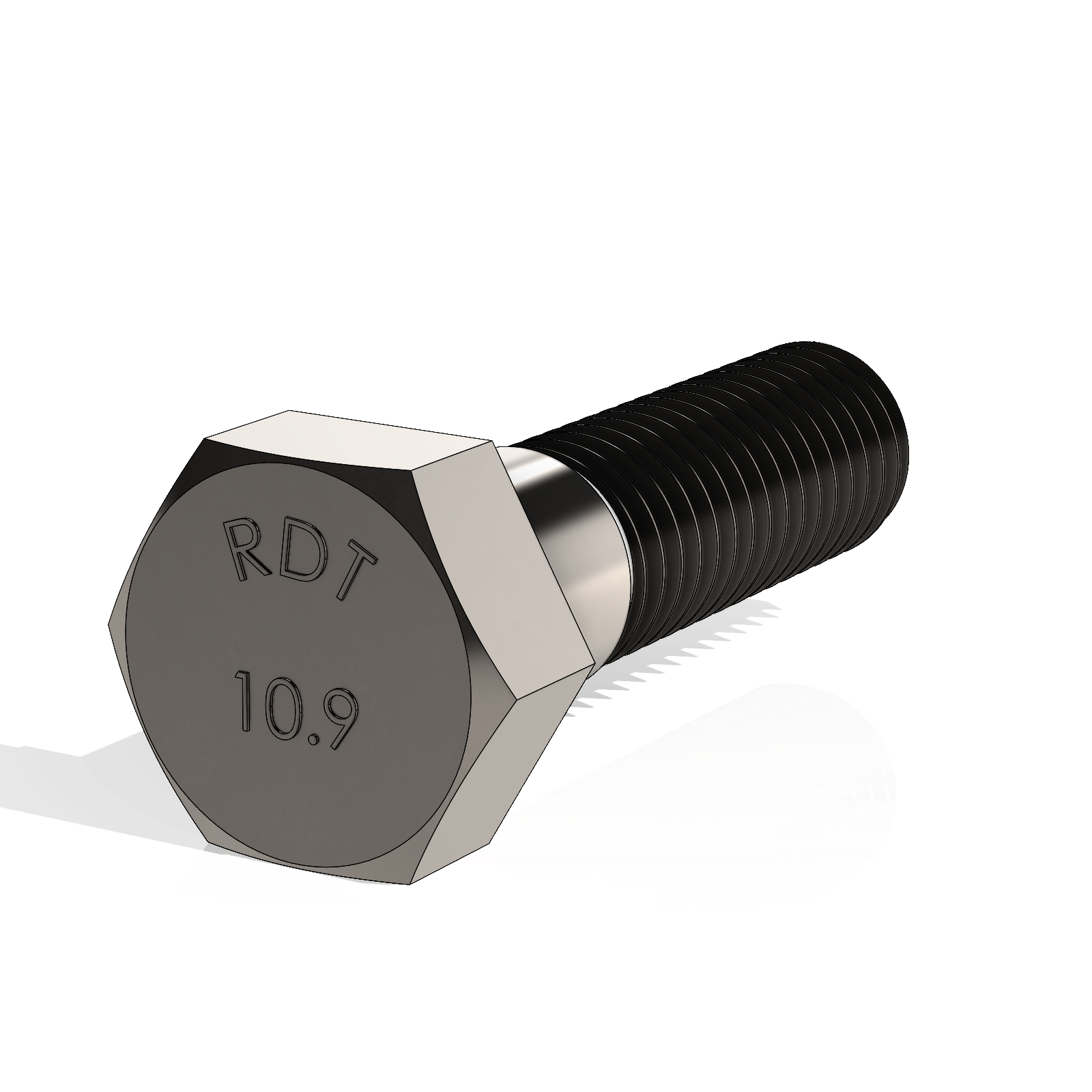 a metric partially threaded hex bolt grade 10.9