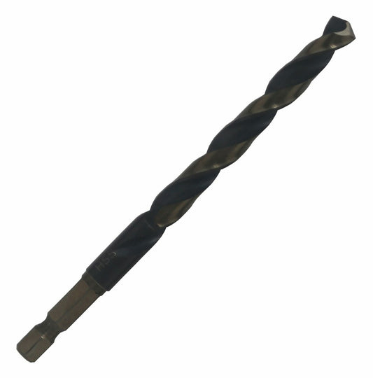 11/32" Hex Shank Black & Gold HSS Drill