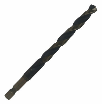 5/16" Hex Shank Black & Gold HSS Drill