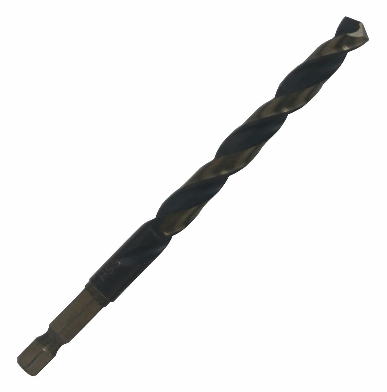 21/64" Hex Shank Black & Gold HSS Drill