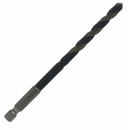 5/32" Hex Shank Black & Gold HSS Drill